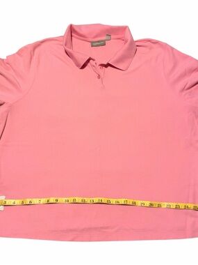 Women’s plus size Pink Polo Shirt - Classic Collared Tee